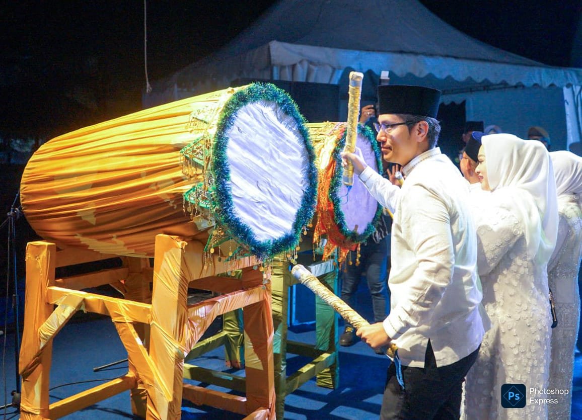 IMG-20260227-WA0016 Wali Kota Medan Rico Waas memukul bedug tanda dimulainya Safar Mesan