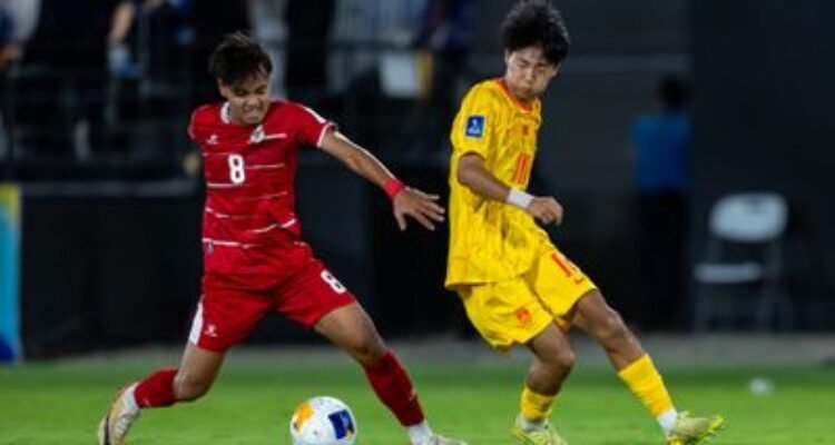Timnas Indonesia U-17 mengalahkan China 1-0 pada pertandingan Piala Asia U-17 2026 di Lapangan A King Abdullah Sport City, Selasa (5/5/2026). Foto/The AFC