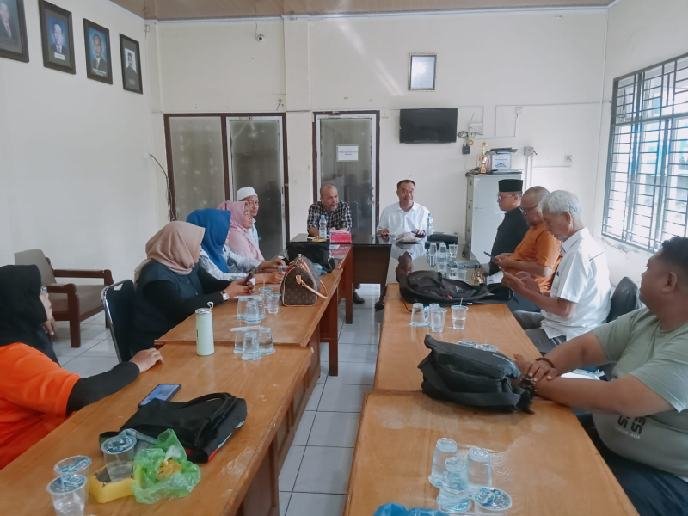 Rapat persiapan menjelang pelaksanaan UKW kolaborasi PWI Sumut-Kejatisu.