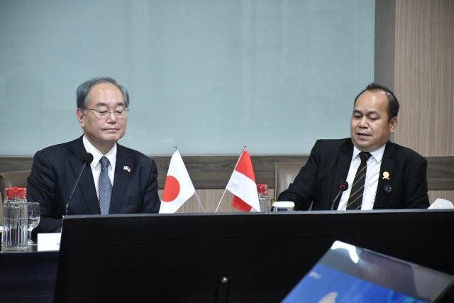 Ketua Komisi Pengawas Persaingan Usaha (KPPU) M. Fanshurullah Asa menerima kunjungan Ketua Japan Fair Trade Commission (JFTC) Chatani Eiji di Kantor KPPU, Rabu (29/4/2026).