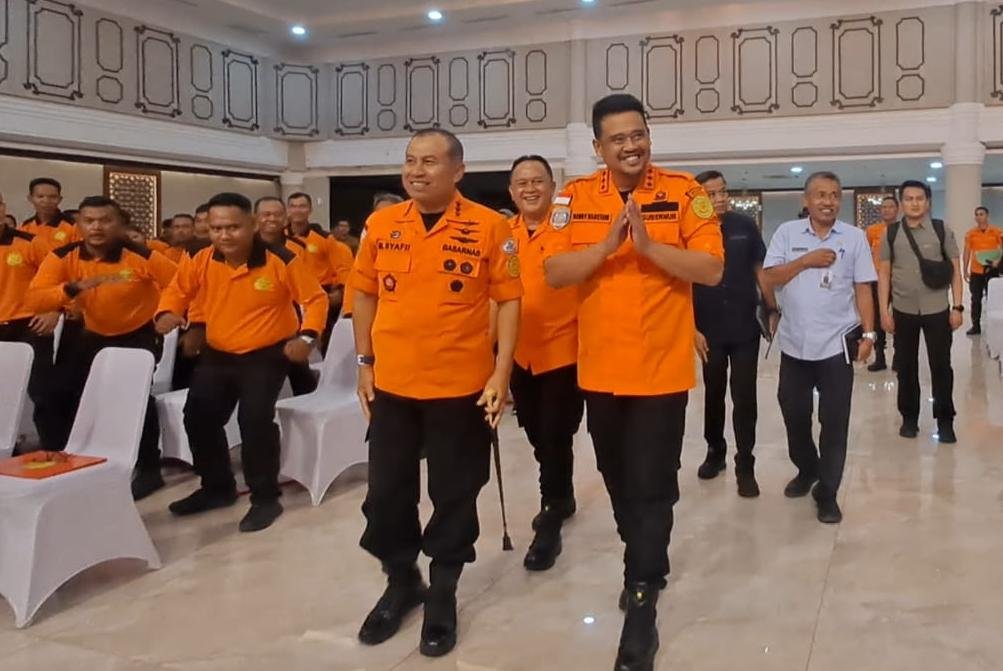 Gubernur Bobby Nasution hadir di kegiatan yang diprakarsai Basarnas. (Kominfo Sumut Dok)