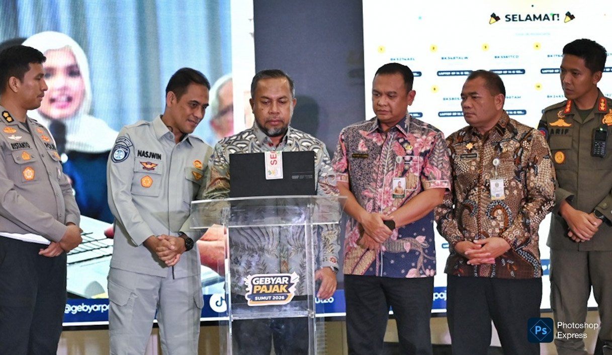 Pemprov Sumut lewat Bapenda undi 936 hadiah untuk wajib pajak taat. (Ist)
