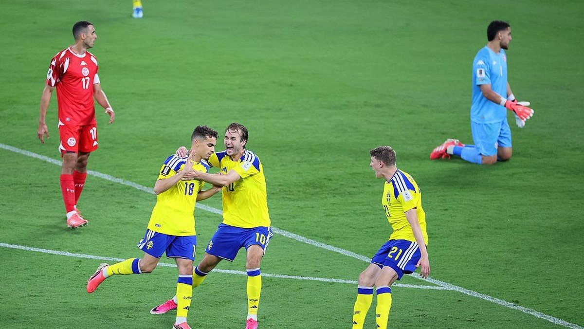 Swedia cukur Tunisia 5-1 dalam lanjutan babak penyisihan Piala Dunia 2026. (Ist)