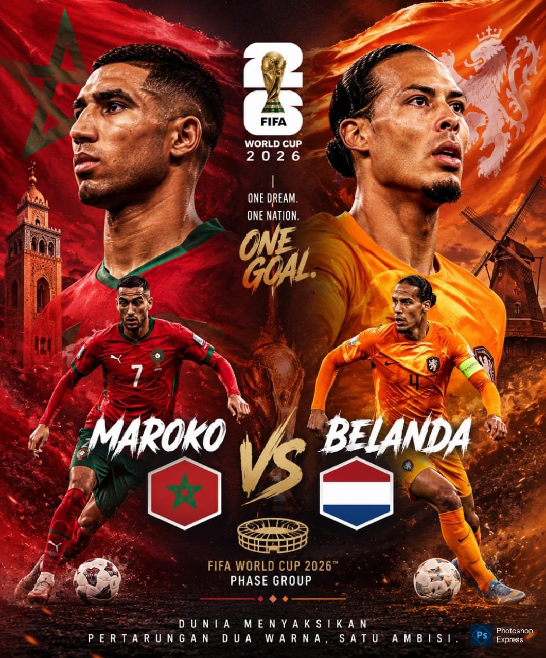 IMG-20260629-WA0001 Preview jelang laga Belanda versus Maroko Piala Dunia 2026. (Kitamedan.com)