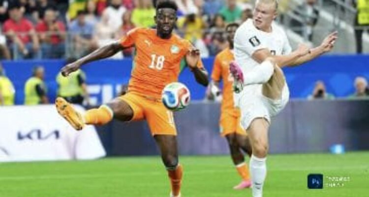 Haaland jadi penyelamat Norwegia saat laga melawan Pantai Gading. Skor akhir 2-1. (Foto : Google)