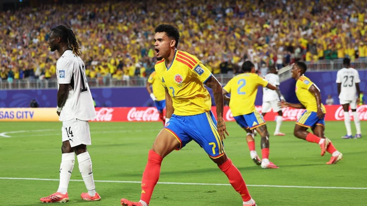 John Arias bawa Kolumbia ke babak 16 besar lewat gol tunggalnya ke gawang Ghana. (Foto : Google)