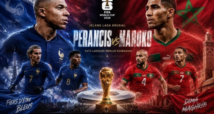 Maroko akan menghadapi Perancis dinihari nanti. (Kitamedan.com)