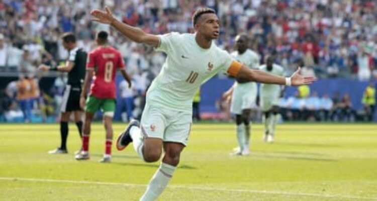 Kylian Mbappe selebrasi gol usai menyingkirkan wakil Afrika, Maroko 2-0 di Piala Dunia 2026. (Google)