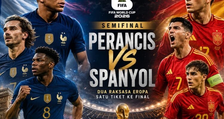 Spanyol akan bertemu Perancis di babak semifinal Piala Dunia 2026. (Google)