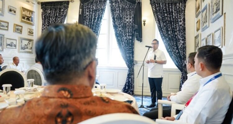 Jamuan makan siang dalam rangka penguatan sinergi antara Pemko Medan, BPJS Ketenagakerjaan, serta perusahaan-perusahaan strategis di Kota Medan untuk mewujudkan Universal Coverage Jamsostek (UCJ) di D'Heritage Balai Kota Medan, Rabu (8/7/2026).