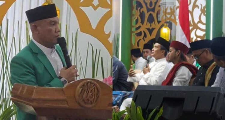 Ketua Umum PP GPA, H. Aminullah Siagian (kiri), Ketua Umum PB Alwashliyah, Dr. KH. Masyhuri Khamis, SH., MM (kanan).