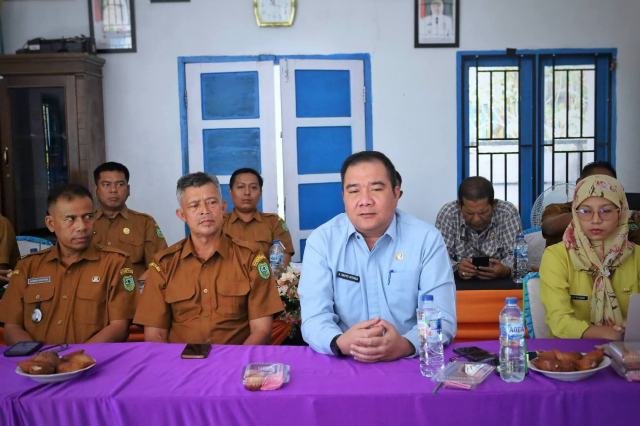 Pemkab Madina menggelar Monev Observasi calon desa Anti Korupsi di Desa Maga Dolok