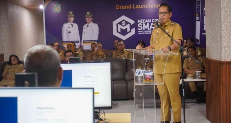 pembelajaran digital melalui Medan Corpu Smart, Senin (7/9/2026).