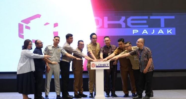 Peluncuran Elektronik Layanan Optimal Kolaborasi Esktensifikasi Terpadu Pajak Daerah (E-Loket Pajak) oleh Wali Kota Medan Rico Waas di Hotel Arya Duta Medan, Selasa (8/9/2026).
