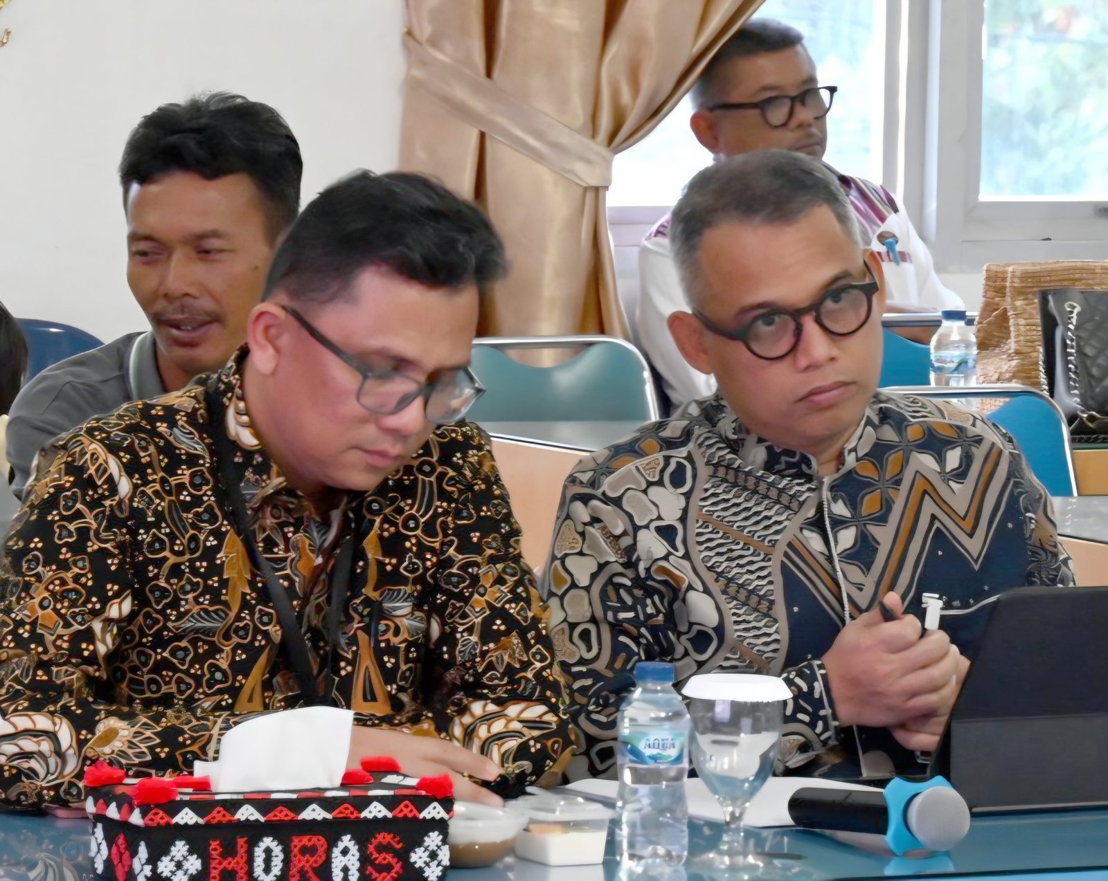 Direktur Utama Bank Sumut, Heru Mardiansyah menegaskan komitmen bersama Pemerintah Kabupaten Tapanuli Utara untuk penguatan ekonomi petani dan UMKM. Penegasan ini disampaikan dalam kunjungan kerja spesifik Komisi VII DPR RI, Kamis (3/9/2026).Foto; IST