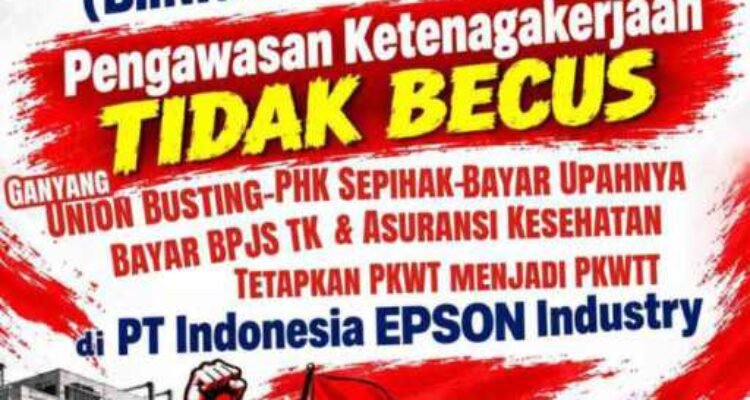 Flyer demo serikat pekerja yang beredar jelang aksi 29 Oktober.