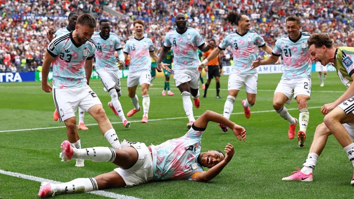 Selebrasi Belgia usai taklukan wakil Afrika, Senegal 3-2. (Foto : Google)