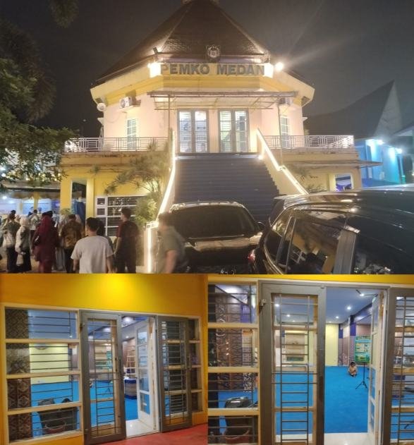 Paviliun Kota Medan tutup saat Pembukaan PRSU ke-50 yang diresmikan Wakil Gubernur Sumut H Surya, Jumat (3/7/2026) malam. Foto/medandaily.com