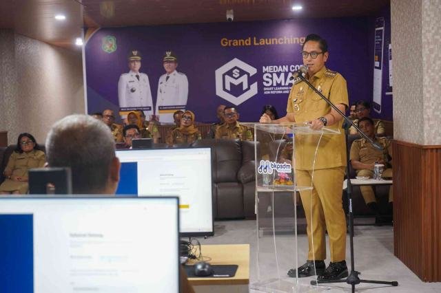 pembelajaran digital melalui Medan Corpu Smart, Senin (7/9/2026).