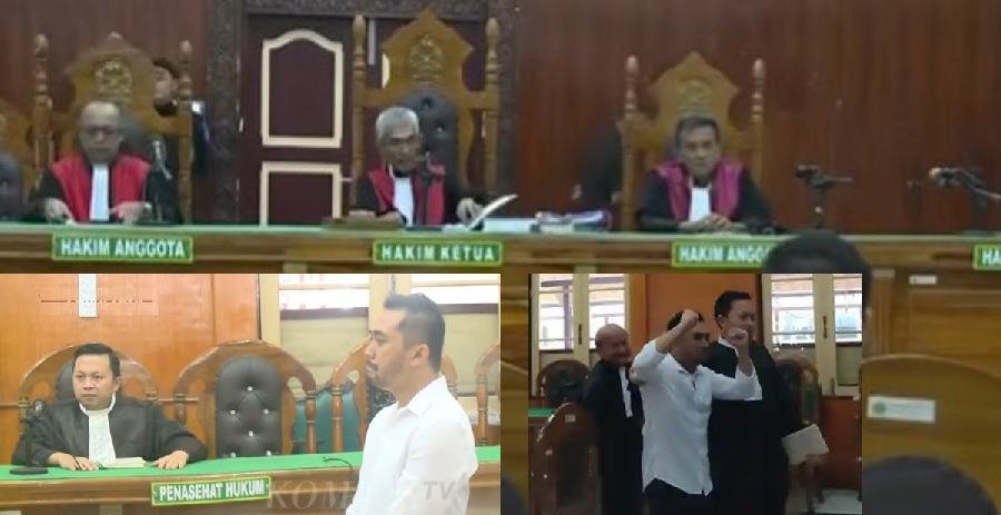 Amsal Chrity Sitepu terdakwa dugaan korupsi pembuatan video profil desa di Kabupaten Karo, divonis bebas, Rabu (1/4/2026).